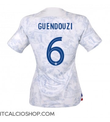 Francia Matteo Guendouzi #6 Seconda Maglia Femmina Mondiali 2022 Manica Corta
